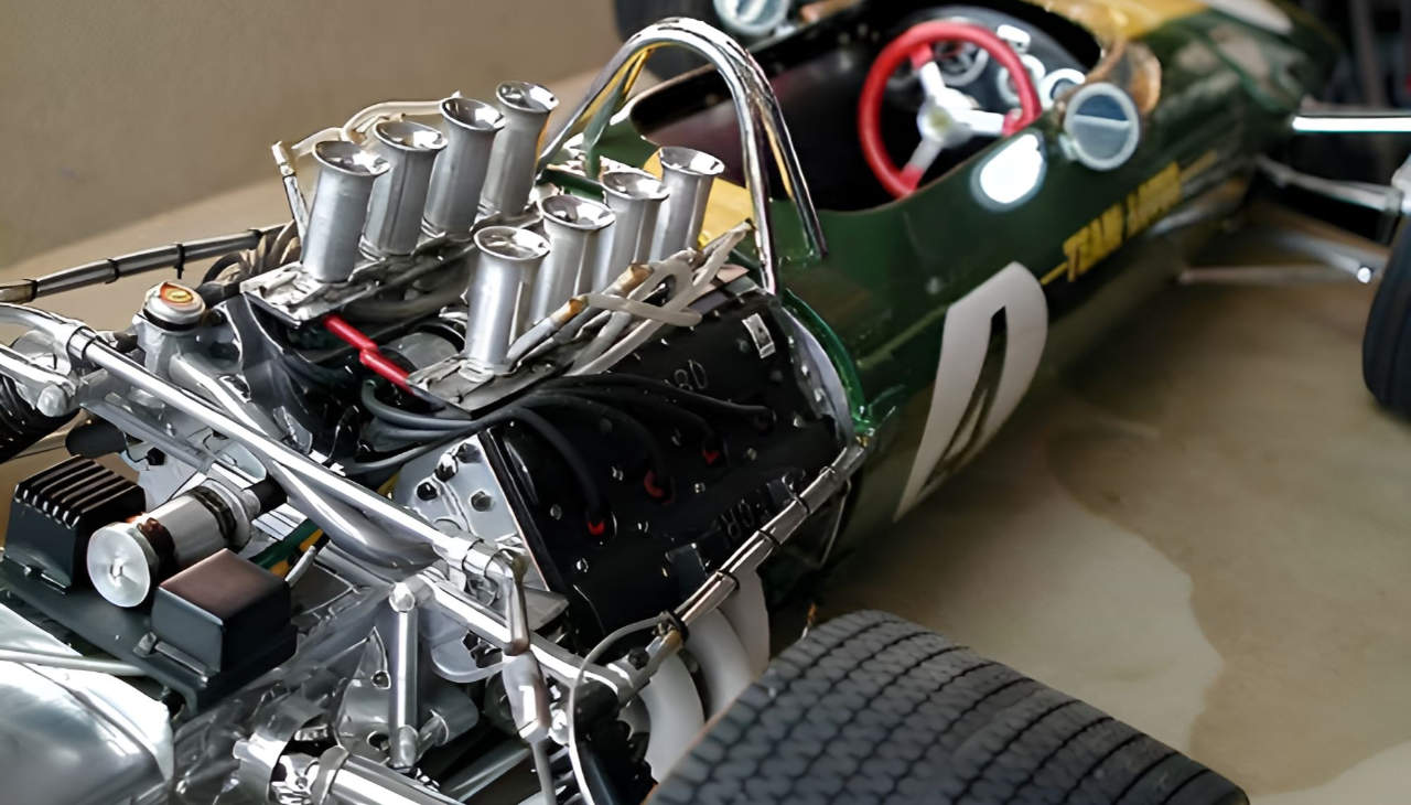 Alclad Paint on Indy Car Engine